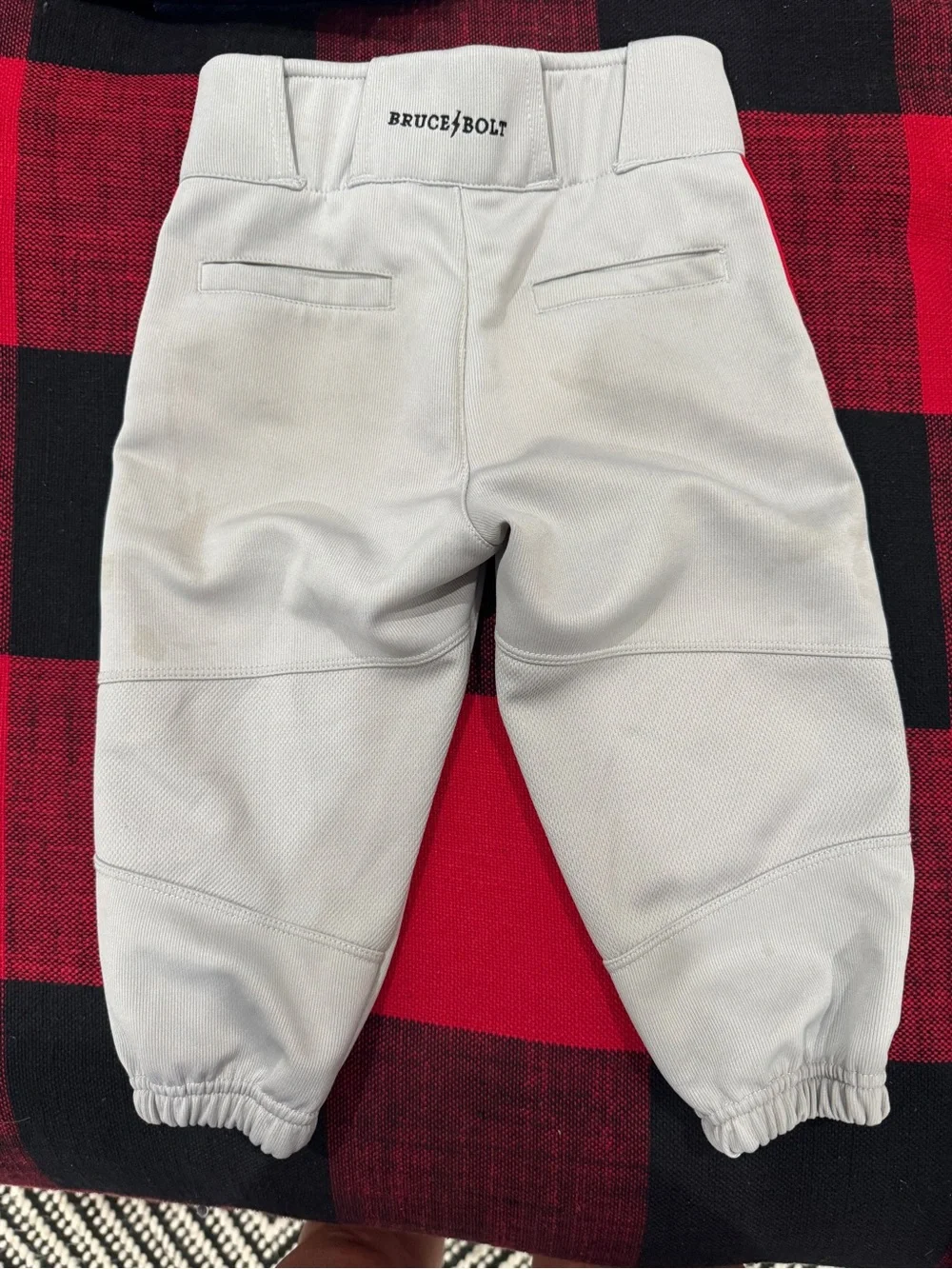 Bruce bolt Kids Baseball Pants with Black Lightning Accent